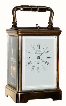 C.1980, French, L'Epee, Time, Strike and Repeat carriage clock in very good original condition. — Antique Clocks Price Guide