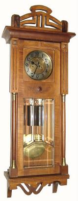 C.1900, German, Gustav Becker, 2-Wt regulator in the Art Nouveau style, — Antique Clocks Price Guide