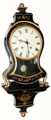 C.1760, Swiss, Quarter Striking Neuchatel, clock and bracket, with restoration. — Antique Clocks Price Guide