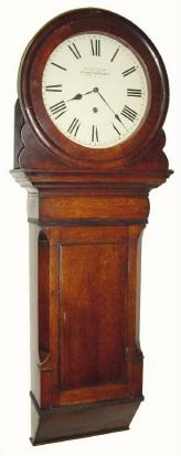 C.1840, English, Sam'l Simms, Chipping Norton, timepiece tavern clock in oak. — Antique Clocks Price Guide