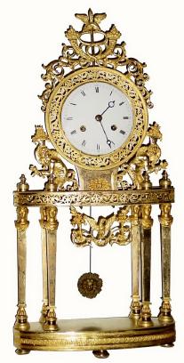 C.1820, French, Ormolu Mantel regulator in skeleton form, — Antique Clocks Price Guide