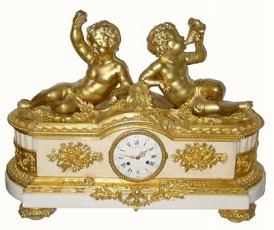 C.1860, French, Monumental Ormolu and Marble clock in very good condition. — Antique Clocks Price Guide