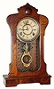 C.1875, F. Kroeber Clock Co., "Clinton" 8-day time/strike shelf clock.