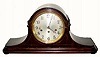 C.1910, German, Junghans, 8-day Westminster chime Tambour mantel clock.