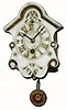 C.1870, Henry J. Davies, New York, "Young America" 30-hour wall timepiece.