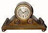 C.1911, Chelsea Clock Co., 8-day time, tambour timepiece with 2 3/4 inch dial.