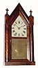 C.1845, Brewster and Ingrahams, Bristol, CT, 30-hour brass spring "Sharp Gothic" or steeple clock.