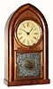 C.1850, Brewster and Ingrahams, Bristol, CT, 8-day Round Gothic or "beehive" clock.