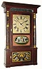 C.1840, Orton, Prestons and Co., Farmington, CT, 30-hour wooden movement shelf clock in "column and cornice" case in very good original condition.