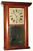 C.1835, John Hunt, Farmington, Conn., 30-hour time/strike wood movement empire shelf clock.