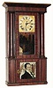 C.1830, Rodney Brace, North Bridgewater, Mass., 30-hour time/strike/alarm (3-weight) shelf clock,