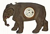 C.1890, German, "Lucy the Elephant" automaton clock, missing tail.