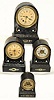 Lot of four, C.1875, Terry Clock Co., Waterbury, Conn., iron mantel clocks.