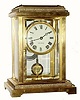 C.1902, Seth Thomas Clock Co., "Orchid No. 1" 15-day time and strike crystal regulator clock in very good original condition.