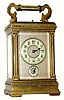 C.1900, French, Margaine, (signed) Brass Cased Carriage clock, time, strike and repeat, dirty, as-found.