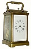 C.1900, French, Brass Cased Carriage Clock, time, strike and repeat, as-found, from storage.