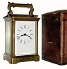 C.1900, French, Brass Cased Carriage timepiece in generally good original condition,