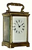 C.1900, French, Brass Cased Carriage timepiece in generally good original condition,