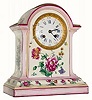 C.1900, French, 8-day time/strike porcelain mantel clock.