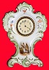 C.1900, German, porcelain boudoir timepiece.