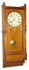C.1884, Seth Thomas Clock Co., "Queen Anne", 8-day wall timepiece, as-found.
