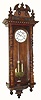 C.1885, German, Gustav Becker, 2-Weight regulator, Serial No.589125, in fair to good restored condition.