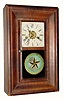 C.1870, New Haven Clock Co., New Haven, CT, 30-hour miniature spring-driven OG shelf clock with alarm, in generally fair condition.