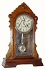 C.1883, Waterbury Clock Co., "Gilford" 30-hour time/strike shelf clock.
