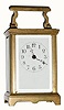 C.1900, French, Brass Cased Carriage timepiece in very good original condition.