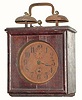 C.1900, German, Wooden Cased alarm clock,