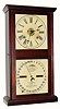 C.1877, Ithaca Calendar Clock Co., "No. 10 Farmers", 8-day time/strike/alarm calendar clock.