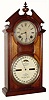 C.1875, Ithaca Calendar Clock Co., "No. 8 Shelf Library", 8-day striking perpetual calendar clock, in very good original condition.