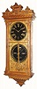 C.1880, Ithaca Calendar Clock Co., "No. 5 1/2, Belgrade, Hanging", time, strike and perpetual calendar,