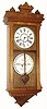 C.1880, Ithaca Calendar Clock Co., "No. 50hm Hanging Belgrade", 30-day, calendar timepiece