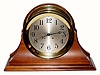 C.1965, Chelsea Clock Co., Boston, Mass, 8-Day time/strike ships bell clock on base.
