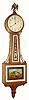 C.1930, Waltham Clock Co., 8-day, 1-weight, banjo timepiece, "Willard" model