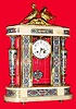 C.1900, French, Giant Crystal Regulator, with profuse cloisonne trim,