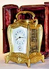 C.1890, French, Brass Cased Carriage clock in a cast and chased Art Nouveu case,
