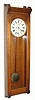 C.1909, Waltham Clock Co., "No. 16" Regulator, 8-day weight wall timepiece.