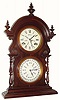 C.1878, Welch, Spring and Co., "Wagner B.W., Mantel" 8-day time/strike double dial calendar shelf clock in very good condition,