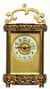 C.1900, French Brass Cased Carriage timepiece