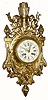 C.1890, French, Japy Freres, 8-day time and strike Cartel clock in excellent original condition.