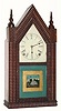 C.1845, J. C. Brown, Forestville, Conn., 8-day time and strike, full ripple steeple clock.