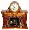 C.1900, France/Belgium, a Home Made Folk Art "Fireplace" automaton,