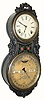 C.1875, Ithaca Calendar Clock Co., "Large Iron Case", 30-day calendar timepiece.
