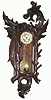 C.1900, German, Carved Wall Regulator, in good original condition.