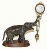 C.1910, German, Junghans, Elephant, 30-hour "swinging arm" timepiece in very good original condition.