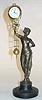 C.1910, German, Junghans, Cleopatra, 30-hour "swinging arm" timepiece in very fine condition.