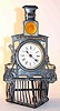 C.1886, Ansonia Clock Co., "Novelty No. 44, Locomotive", in very good original condition.