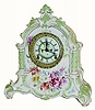 C.1901, Ansonia Clock Co., "La Verdon", Royal Bonn china clock in very good original condition.